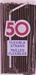 Straws - Flex/Flexible Drinking Straws - Luau - Wedding - Party - Black - 100 Flexible Straws (2 packs x 50 Each)