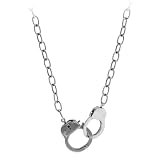 Inox Stainless Steel Handcuffs Chain Necklace 24 Inches