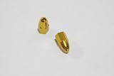 Valve Caps - Bullet - Gold CNC Aluminum - HONDA CBR 600 - F2 - F3 - F4 - F4i RR - SUZUKI GSXR 600 - 750 - 1000 - 1300 - YAMAHA R6 - R1 - Ninja 250 - 500 - ZX6R - ZX6RR - ZX7R - ZX7RR - ZX9R - ZX10R - ZX12R - ZX14