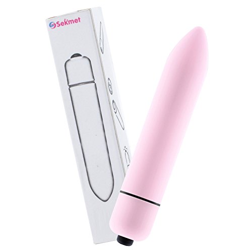 Multi-Speed Mini Electric Massager, Sekmet Waterproof 10-Frequency Portable Bullet Massager (Pink)