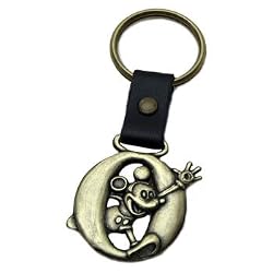 Mickey Mouse Letter O Brass Key Chain