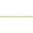 14-karat-gold Beveled Curb Chain Bracelet 9"