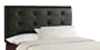 Skyline Furniture Southport California-King Tufted Leather Headboard, Black