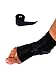 WODFitters Floss Bands for Compression Tack & Flossing, Mobility & Recovery WODs - 2 Pack with Carrying Case (Regular Strength - Black with Logo, 2 Pack)