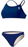TYR Sport Women's Solid Diamondback Workout Bikini,Navy,XS