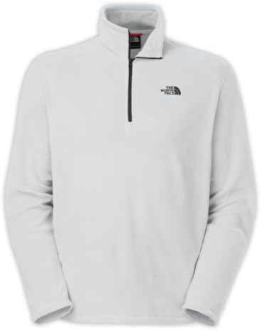 The North Face Tka 100 Microvelour Glacier 1/4 Zip Jacket Mens (Medium, High Rise Grey)