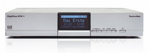 TechniSat DigiPlus STR 1 Digitaler Satelliten-Receiver silber