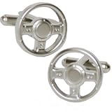 Motor Car Steering Wheel Cufflinks