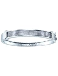 0.76ctw Round Diamond Micro-Pave Bangle Bracelet