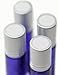 Glass Roller Bottles Cobalt Blue 10 ml 8 Pack with Silver Caps and 25 Removable Labels