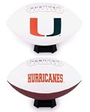 Miami Hurricanes Full Size Embroidered Football - COLLEGE ATHLETICS Sports Merchandise