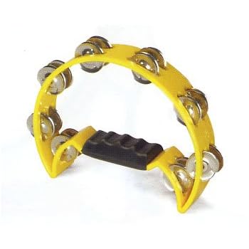 Set A Shopping Price Drop Alert For Pro Half Moon Tambourine - Double Row Cutaway 16 Sets of Jingles - Yellow
