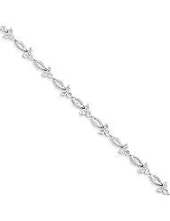 Sterling Silver Diamond Tennis Bracelet, Best Quality Free Gift Box Satisfaction Guaranteed