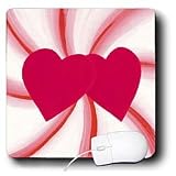 CherylsArt Holidays Valentines Day – Candy Mint Swirl Valentines Hearts – Mouse Pads
