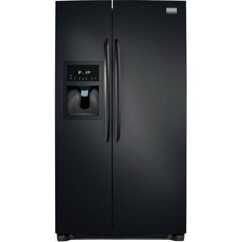 Frigidaire FGHS2332LE Gallery 22.6 Cu. Ft. Side-by-Side Refrigerator - Ebony Black