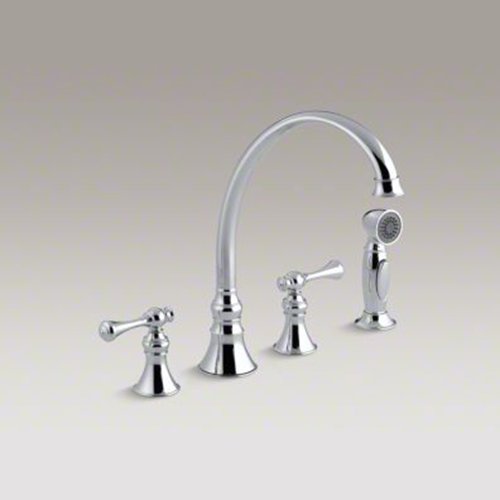KOHLER K 16109 4A CP Revival Kitchen Sink Faucet Polished Chrome