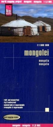 Mongolei 1 : 1.600.000: 2-seitig. reiß- und wasserfest. GPS-tauglich. Klassifitiertes Straßennetz. Gradnetz und Ortsindex