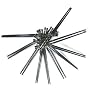 Black Chinese Lacquered Chopsticks with Gold Motif