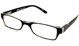 NVU Eyewear Full Readers (Men) Reading Glasses - Bedford Black & Clear