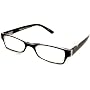 NVU Eyewear Full Readers (Men) Reading Glasses - Bedford Black & Clear