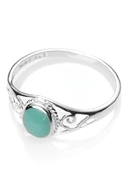Sterling Silver Swirl Oval Ring