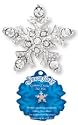 Crystal Snowflake Tac Pin! Holiday & Christmas!
