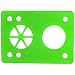 Riot Gear RIOT69303 Riot Gear Vibra Soft Riser,6 Hole, 1/8 In., Green, Ea.