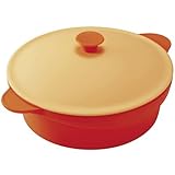 フルール　シリコンスチーマーラウンド24cm蒸し皿付　バレンシアオレンジ[4582106 476942]