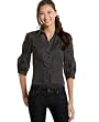 6 Degrees Elbow-Sleeve Shirt with Pintucks