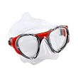 Cressi Ocean Eyes 2-Lens Diving Mask, Red