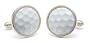 Tokens & Icons Sterling Silver Authentic Golf Ball Material Cufflinks