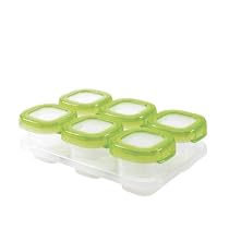 OXO Tot Baby Blocks Freezer Storage Containers 2-Ounce, Set 6, Clear