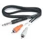 HOSA STEREO 1/4" PHONE - TWO RCA, 3m (9.9ft.) - SEND / RETURN (INSERT) CABLES