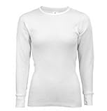 Indera - Womens Thermal Long John Top 500LS, White