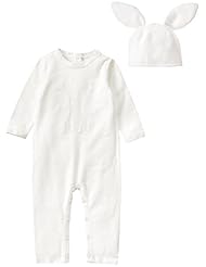 Apparel: Janie and Jack Baby Boys Layette Bunny One Piece Set, White, 12-18 Months - Quidsi