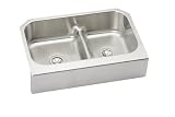 Elkay EAQDUHF3523R Gourmet Double Bowl Apron Kitchen Sink