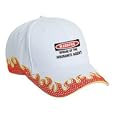 Warning Beware Of The Insurance Agent Adult White Hat With Red Flames Fire