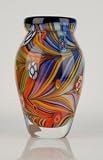 Glass Vase Colorful 100% Handblown Art X988