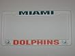MIAMI DOLPHINS Team Logo PLASTIC LICENSE PLATE FRAME