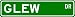 GLEW Street Sign ~ Personalized Family Lastname Sign ~ Gameroom, Basement, Garage Sign Novelty** ALUMINUM