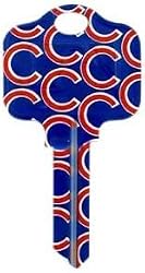 Chicago Cubs Kwikset KW1 House Key