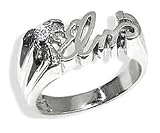 CZ Sterling Silver Elvis Presley Palm Tree Ring