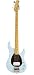 Ernie Ball Music Man Classic Collection Sterling 4 String Bass - Single Humbucker Powder Blue Finished Birdseye Maple Neck Shell Pickguard