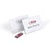 Durable 811719 Namensschild mit Magnet, 54 x 90 mm, transparent, Packung � 25 St�ck