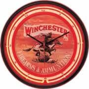 Winchester, Neon Clock, Bright 16 inch Neon