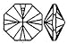 40 mm 1.5 30% Lead Crystal Octagon #1031-40