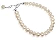 Made with Swarovski Elements&reg; Pearl .925 Sterling Silver Anklet 9" 9.5" 10" Ankle Bracelet With Lobster Clasp