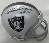 Rod Woodson Autographed/Hand Signed Oakland Raiders Mini Helmet w/HOF 09 Inscription