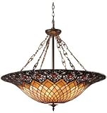 Adriana 6-Light Tiffany Pendant Light in Vintage Bronze