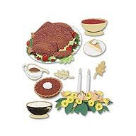 Jolees  Boutique Harvest Themed Ornate Stickers, Thanksgiving Feast